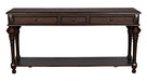Noir Furniture - Colonial Large Sofa Table in Distressed Brown - GCON102D - GreatFurnitureDeal