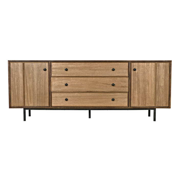 NOIR Furniture - Boston Sideboard, Dark Walnut - GCON206DW - GreatFurnitureDeal