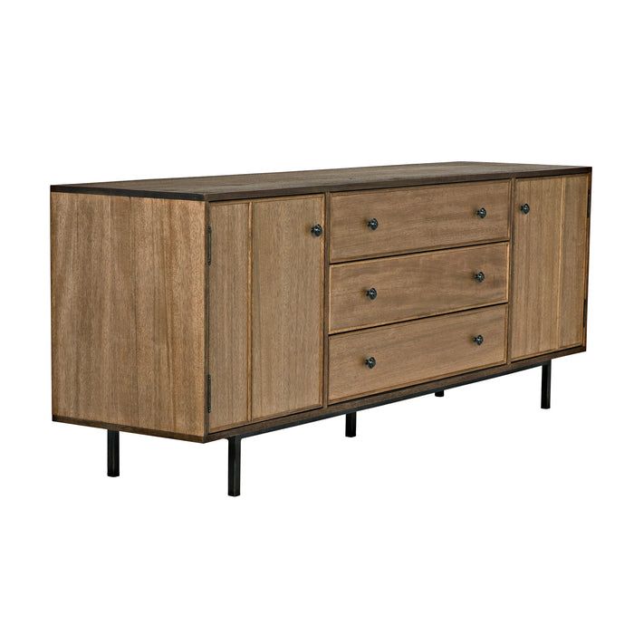 NOIR Furniture - Boston Sideboard, Dark Walnut - GCON206DW - GreatFurnitureDeal