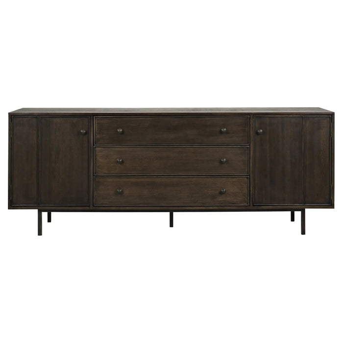 NOIR Furniture - Boston Sideboard, Ebony Walnut - GCON206EB