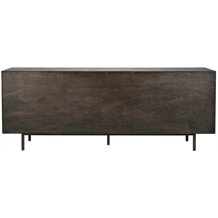 NOIR Furniture - Boston Sideboard, Ebony Walnut - GCON206EB