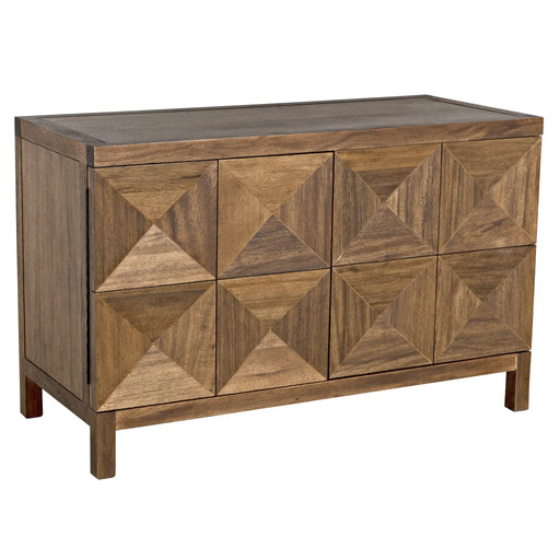 NOIR Furniture - Quadrant 2 Door Sideboard in Dark Walnut - GCON231DW-2 - GreatFurnitureDeal