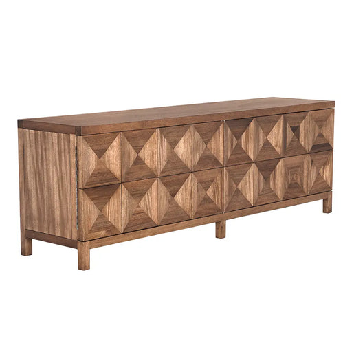 Noir Furniture - Quadrant 4 Door Sideboard in Dark Walnut - GCON231DW-4 - GreatFurnitureDeal