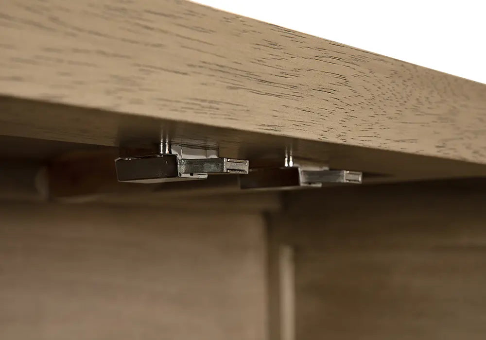 Noir Furniture - Quadrant 4 Door Sideboard in Washed Walnut - GCON231WAW-4 - GreatFurnitureDeal