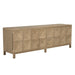 Noir Furniture - Quadrant 4 Door Sideboard in Washed Walnut - GCON231WAW-4 - GreatFurnitureDeal