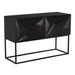 Noir Furniture - Small Zurich Console in Ebony Walnut with Steel - GCON262EB-S - GreatFurnitureDeal