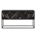 Noir Furniture - Zurich Console Table in Ebony Walnut with Steel - GCON262EB - GreatFurnitureDeal