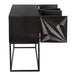 Noir Furniture - Zurich Console Table in Ebony Walnut with Steel - GCON262EB - GreatFurnitureDeal