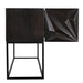 Noir Furniture - Zurich Console Table in Ebony Walnut with Steel - GCON262EB - GreatFurnitureDeal