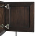 Noir Furniture - Zurich Console Table in Ebony Walnut with Steel - GCON262EB - GreatFurnitureDeal