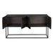 Noir Furniture - Zurich Console Table in Ebony Walnut with Steel - GCON262EB - GreatFurnitureDeal