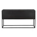 Noir Furniture - Zurich Console Table in Ebony Walnut with Steel - GCON262EB - GreatFurnitureDeal
