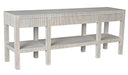 Noir Furniture - Conrad Console Table in White Wash - GCON272WH - GreatFurnitureDeal