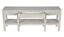 Noir Furniture - Conrad Console Table in White Wash - GCON272WH - GreatFurnitureDeal