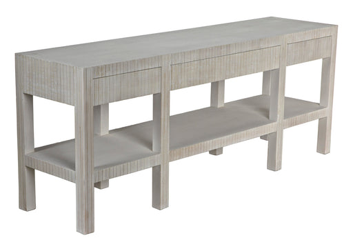 Noir Furniture - Conrad Console Table in White Wash - GCON272WH - GreatFurnitureDeal