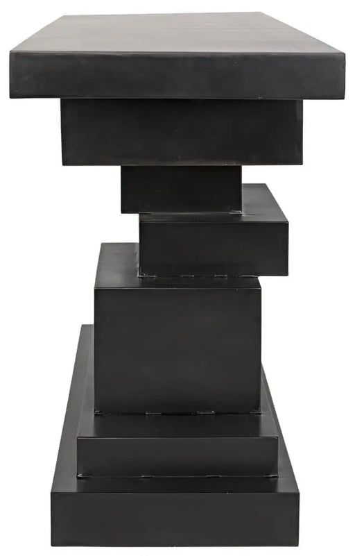 NOIR Furniture - Platoon Console, Black Metal - GCON276MTB - GreatFurnitureDeal