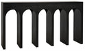 NOIR Furniture - Bridge Console, Hand Rubbed Black - GCON287HB - GreatFurnitureDeal
