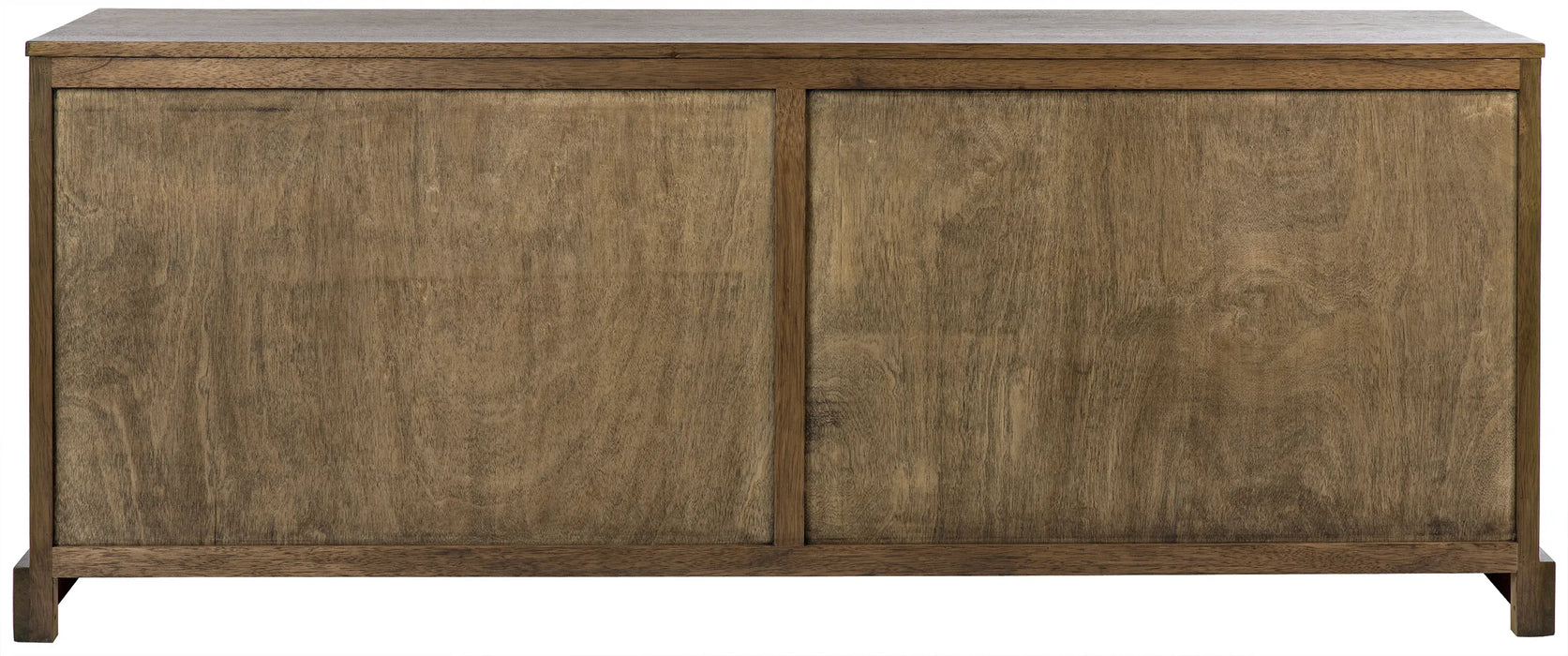 Noir Furniture - Genti 4 Door Sideboard, Dark Walnut - GCON303DW-4