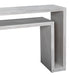 Noir Furniture - Caine Console Table in White Wash - GCON325WH - GreatFurnitureDeal