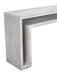 Noir Furniture - Caine Console Table in White Wash - GCON325WH - GreatFurnitureDeal