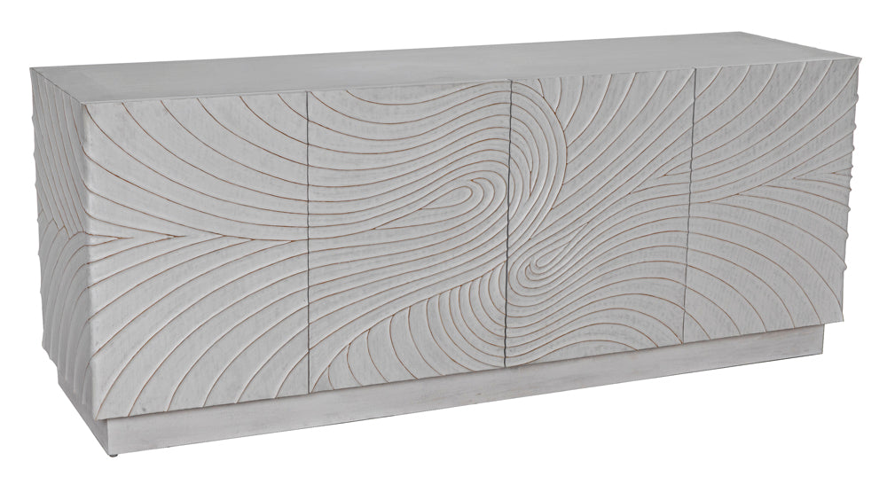 Noir Furniture - Cavalier Sideboard in White Wash - GCON333WH - GreatFurnitureDeal