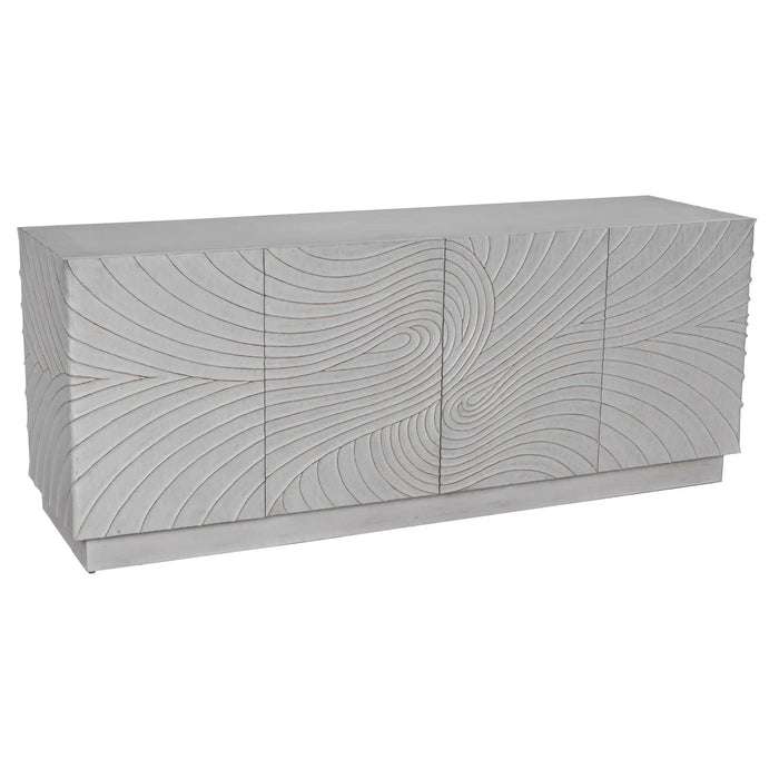 Noir Furniture - Cavalier Sideboard, White Wash - GCON333WH - GreatFurnitureDeal