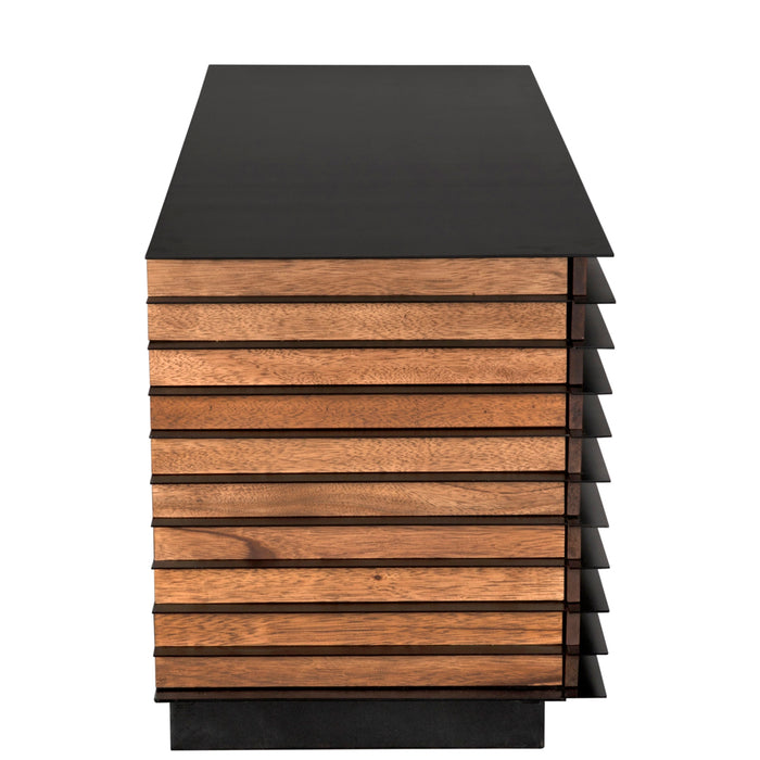 Noir Furniture - Elevation Sideboard in Dark Walnut - GCON347DW - GreatFurnitureDeal