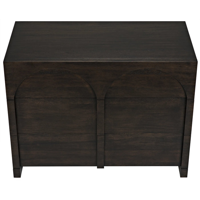 NOIR Furniture - Verne Sideboard, Ebony Walnut - GCON351EB