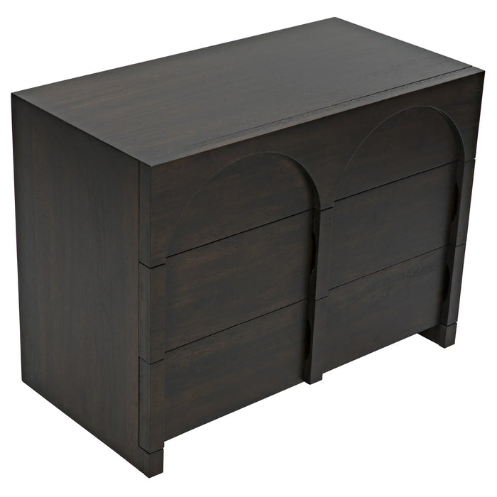 NOIR Furniture - Verne Sideboard, Ebony Walnut - GCON351EB