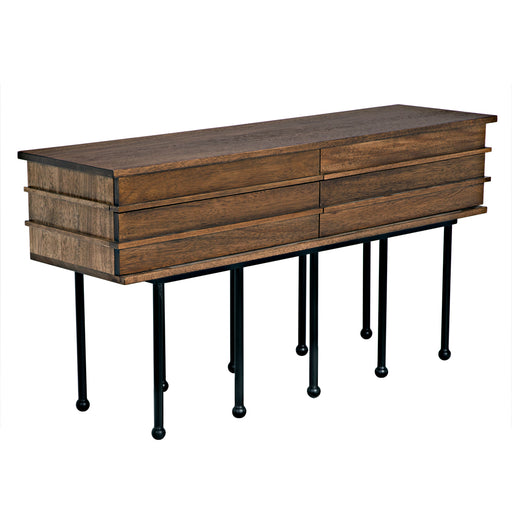 Noir Furniture - Oliver Console in Dark Walnut - GCON355DW - GreatFurnitureDeal