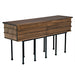 Noir Furniture - Oliver Console in Dark Walnut - GCON355DW - GreatFurnitureDeal