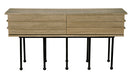 Noir Furniture - Oliver Console Table in Washed Walnut - GCON355WAW - GreatFurnitureDeal