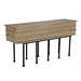Noir Furniture - Oliver Console Table in Washed Walnut - GCON355WAW - GreatFurnitureDeal