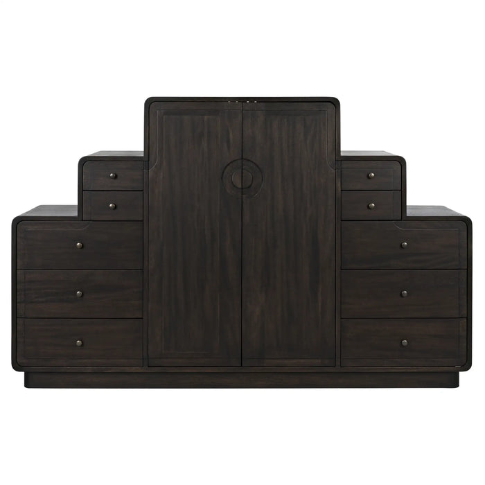 NOIR Furniture - Nova Sideboard, Ebony Walnut - GCON357EB