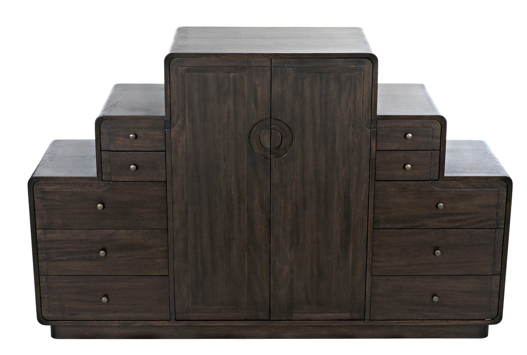 NOIR Furniture - Nova Sideboard, Ebony Walnut - GCON357EB - GreatFurnitureDeal