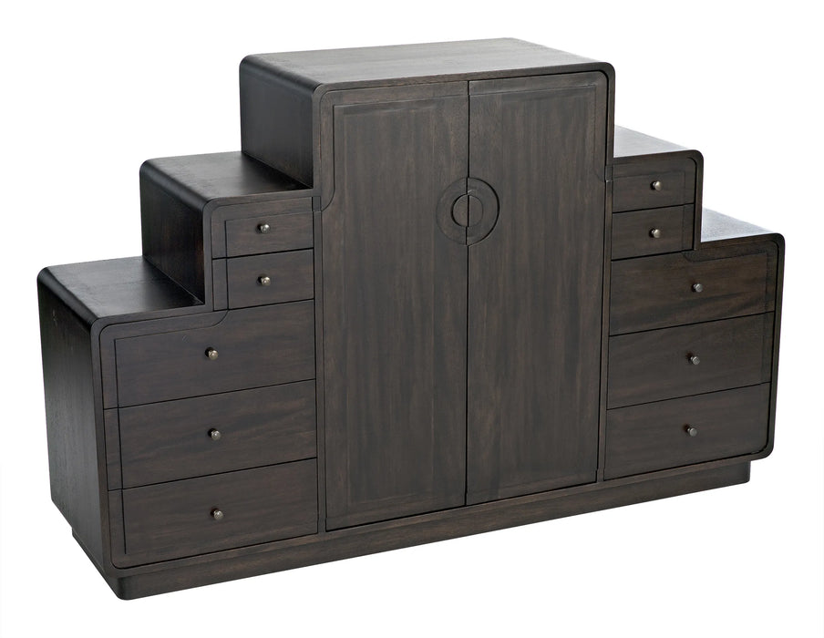 NOIR Furniture - Nova Sideboard, Ebony Walnut - GCON357EB
