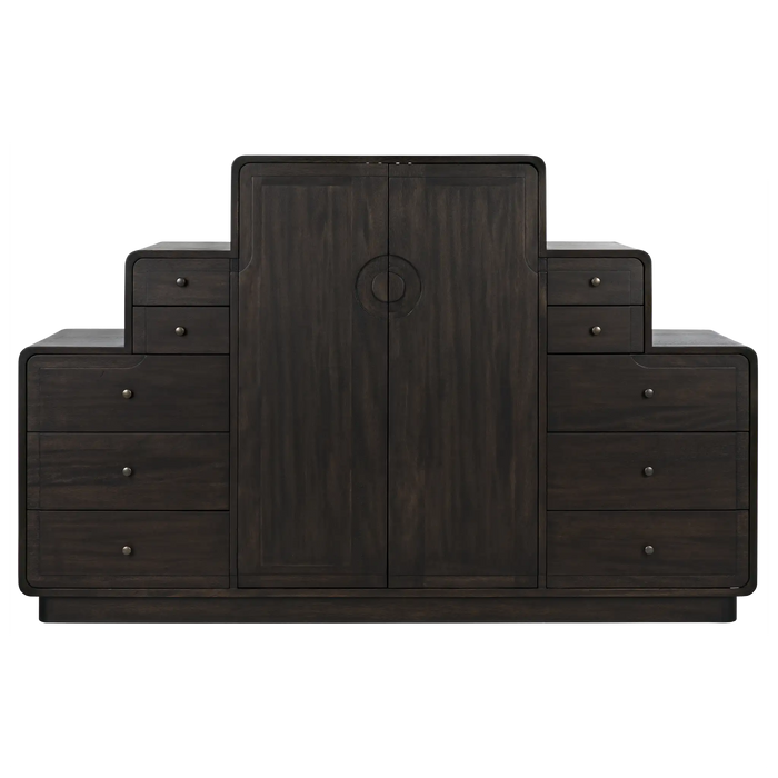 NOIR Furniture - Nova Sideboard, Ebony Walnut - GCON357EB - GreatFurnitureDeal