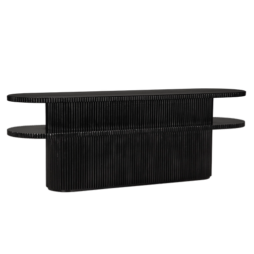 Noir Furniture - Parker Console Table Hand Rubbed Black - GCON360HB - GreatFurnitureDeal