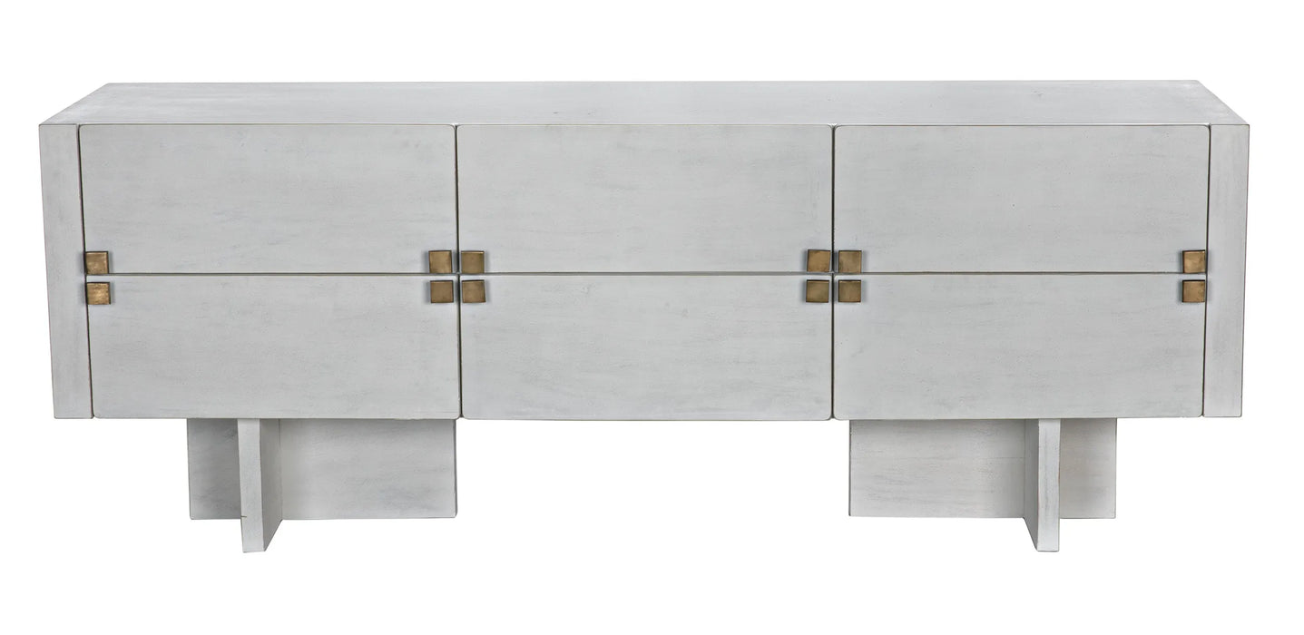 NOIR Furniture - Amidala Sideboard, White Wash - GCON365WH