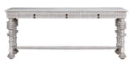 Noir Furniture - Portuguese Console Table in White Wash - GCON376WH - GreatFurnitureDeal