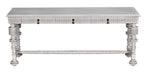 Noir Furniture - Portuguese Console Table in White Wash - GCON376WH - GreatFurnitureDeal