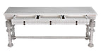 Noir Furniture - Portuguese Console Table in White Wash - GCON376WH - GreatFurnitureDeal