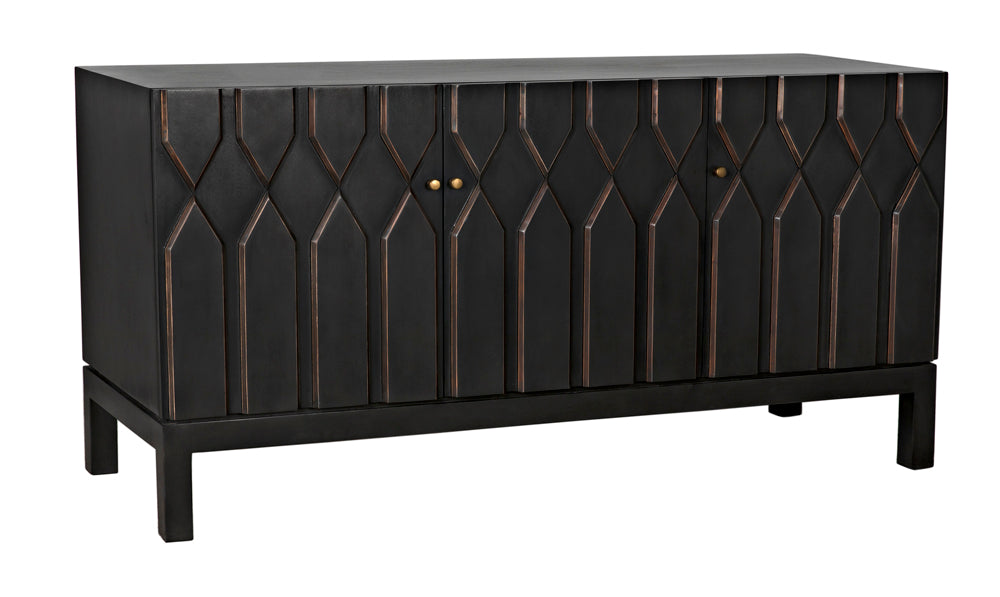Noir Furniture - Anubis Sideboard in Pale Rubbed - GCON382PR - GreatFurnitureDeal