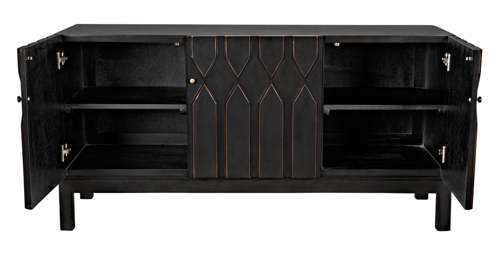 Noir Furniture - Anubis Sideboard in Pale Rubbed - GCON382PR - GreatFurnitureDeal