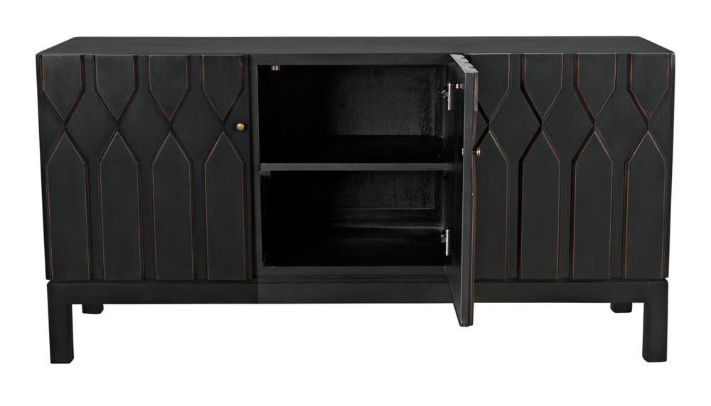 Noir Furniture - Anubis Sideboard in Pale Rubbed - GCON382PR - GreatFurnitureDeal