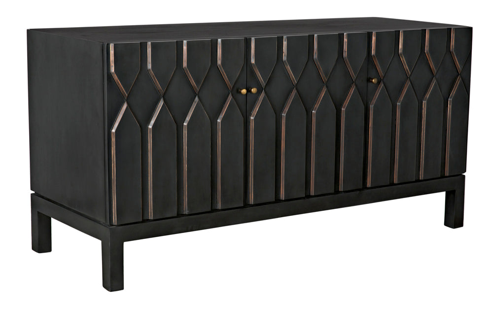 Noir Furniture - Anubis Sideboard in Pale Rubbed - GCON382PR - GreatFurnitureDeal