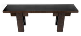 Noir Furniture - Nabu Console Table in Hand Rubbed Black with Light Brown Trim - GCON387HB - GreatFurnitureDeal
