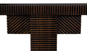 Noir Furniture - Nabu Console Table in Hand Rubbed Black with Light Brown Trim - GCON387HB - GreatFurnitureDeal