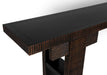Noir Furniture - Nabu Console Table in Hand Rubbed Black with Light Brown Trim - GCON387HB - GreatFurnitureDeal