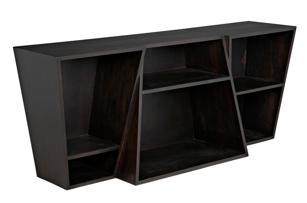 Noir Furniture - Fatal Sideboard in Ebony Walnut - GCON391EB - GreatFurnitureDeal